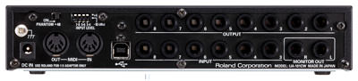 Cakewalk UA-101CW Rückseite des Cakewalk UA-101CW