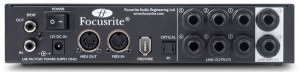 Focusrite Saffire Pro 24 DSP Rückansicht Focusrite Saffire Pro 24 DSP