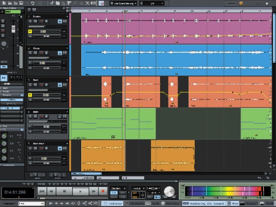 MAGIX Samplitude Music Studio 16 Die Oberfläche von MAGIX Samplitude Music Studio 16