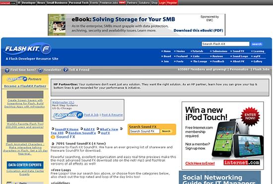 Soundeffekte bei Flash Kit suchen