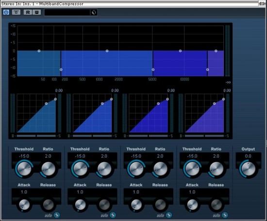 Bild vom Multiband-Kompressor in Cubase 5