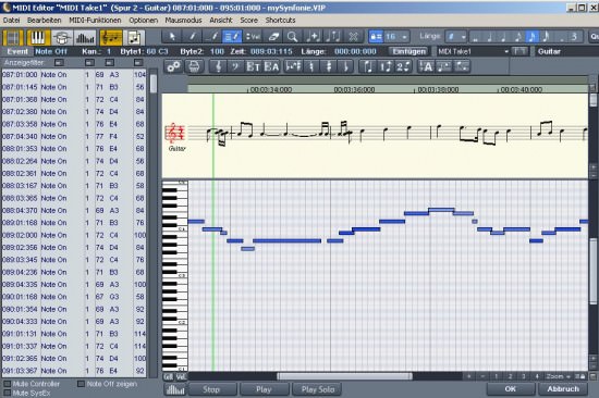 Bild von MAGIX Samplitude 11 Pro Testbericht Key-Editor in Samplitude 11 Pro (Testbericht)