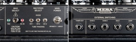 Mesa/Boogie Rectifier Rückseite Bild der Mesa/Boogie Rectifier Rückseite