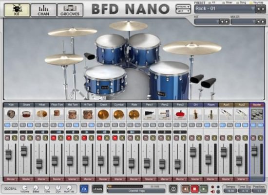 FXpansion BFD Nano virtuelles Instrument für akustisches Schlagzeug FXpansion BFD Nano virtuelles Instrument für akustisches Schlagzeug