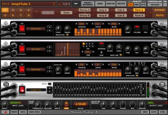 Bild von AmpliTube 3 Rackeffekte Die Rackeffekte beim AmpliTube 3 Gitarrenplugin