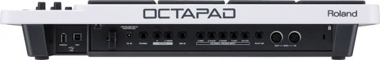 Die R&uuml;ckseite beim kompakten Roland Octapad SPD-30