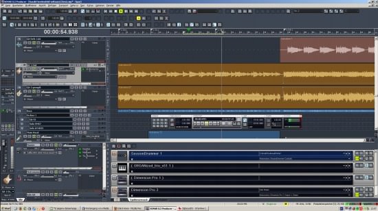 Die Programmoberfl&auml;che in Sonar