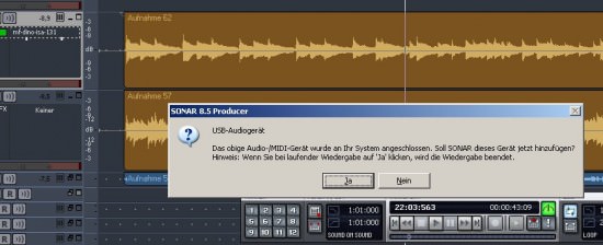 Cakewalk Sonar 8.5 Testbericht Neue MIDI-Geräte Erkennung in Sonar 8.5