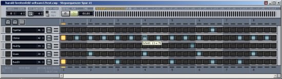 Step Sequencer 2 in Sonar 8.5 Testbericht Gepimpter Step Sequencer 2