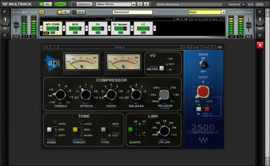Das Routing im WavesLive Multitrack Native