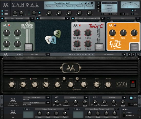 MAGIX Vandal virtueller Gitarrenamp und Bassverstärker MAGIX Vandal virtueller Gitarrenamp und Bassverstärker