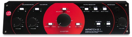 SM Pro Audio M-Patch 2.1 passiver Lautstärkeregler