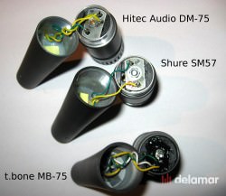 Shure SM57 t.bone MB-75 Hitec DM-57 Testbericht Mikrofonvergleich