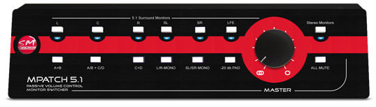 SM Pro Audio MPatch 5.1 Monitor Controller für Surround