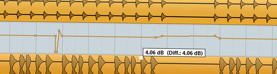 Lautstärke angleichen in der DAW-Software Lautstärke angleichen in der DAW-Software