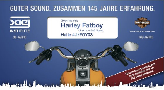 SAE Musikmesse Gewinnspiel SAE Musikmesse Gewinnspiel