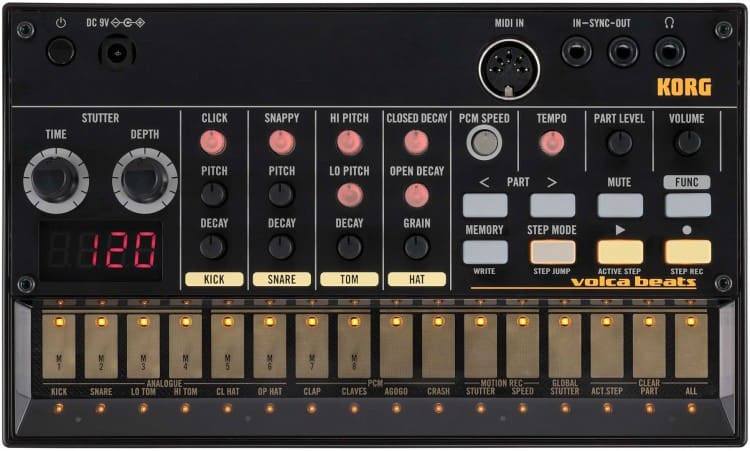 Die besten Drum Machines & Grooveboxen bis 500 Euro - Korg Volca Beats