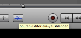 GarageBand Spuren-Editor