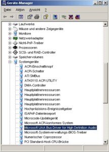 Fehler im Gerätemanager mit Realtek HD Soundkarte Treiber
