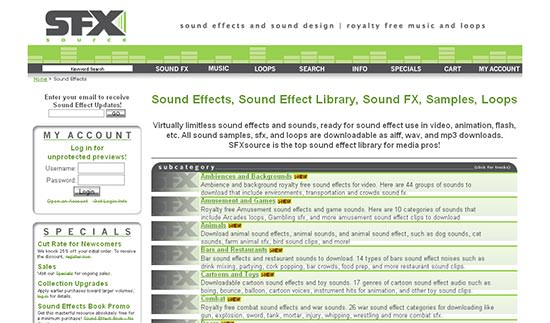 Free Samples Soundeffekte SFX Sound FX SFX Source