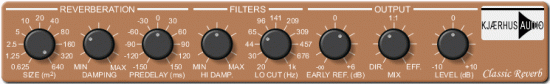 Ein Hall Plugin, kostenlos und auf den Punkt - Kjaerhus Audio Classic Reverb