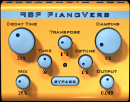 Reverb Plugin Freeware, klein und fein - PSP PianoVerb