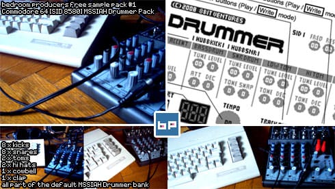 Commodore C64 Drum Kit als Free Sample Pack