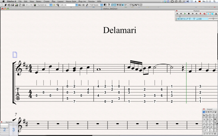 Notensatz im Avid Sibelius 6 Testbericht