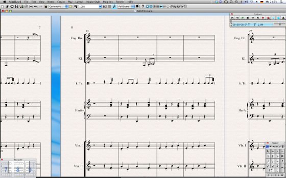 Partitur im Sibelius 6 Testbericht