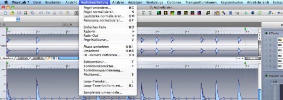 Wavelab 7 Testbericht Audiobearbeitung