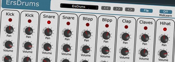 Beat Making Software: free VSTi Drum Machine ERSdrums