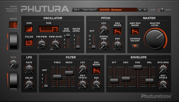 Phuturetone Phutura - Free VST Synthesizer