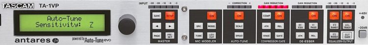 Bedienung Vorderseite - Tascam TA-1VP Test