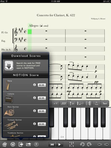 NOTION Music Notion for iPad