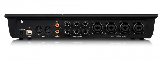 Die Rückseite des M-Audio Fast Track C600