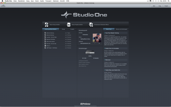 PreSonus Studio One 2 Testbericht