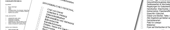 Checkliste DJ Eventplanung