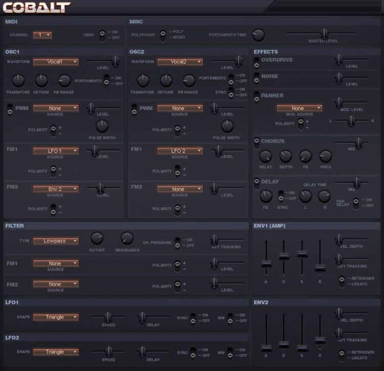 Leslie Sanford Cobalt - Platz 2 - Free VST Synthesizer