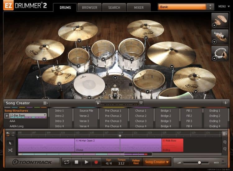 Toontrack EZdrummer 2 - Einfach Beats erstellen: Programm für ein virtuelles Schlagzeug