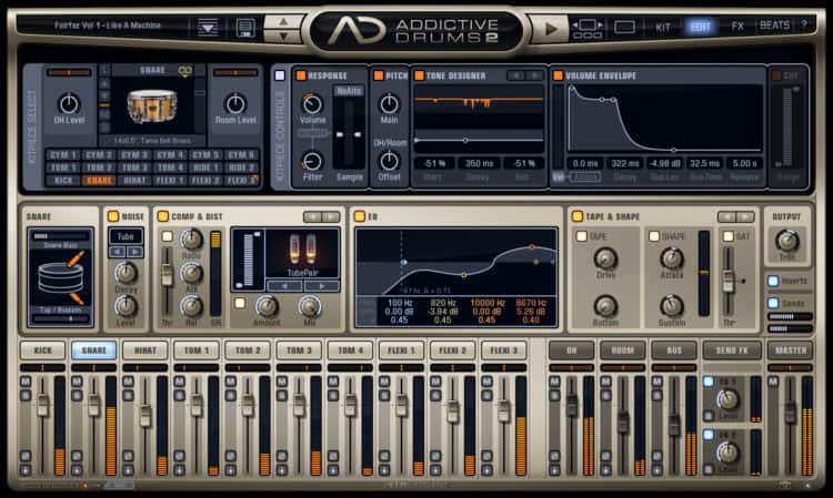 XLN Audio Addictive Drums 2 - Gut zugängliche Software für virtuelle Drums