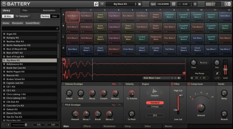 Native Instruments Battery ist eine längst etablierte Beat Making Software