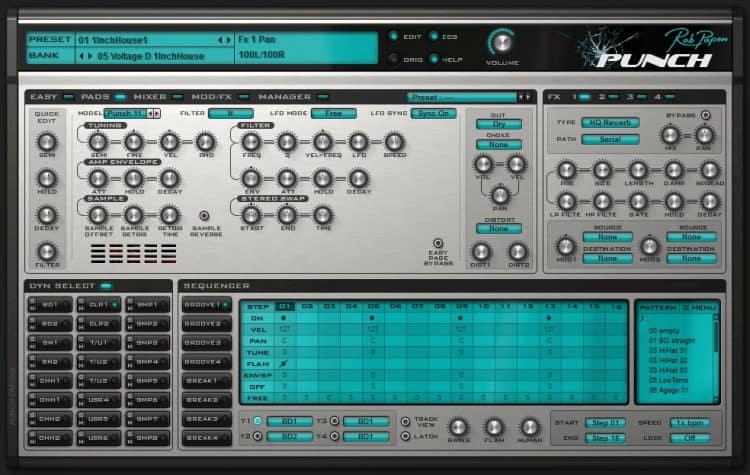 Rob Papen Punch - Beat Maker Software, die auf komplexe Synthese und Layering baut