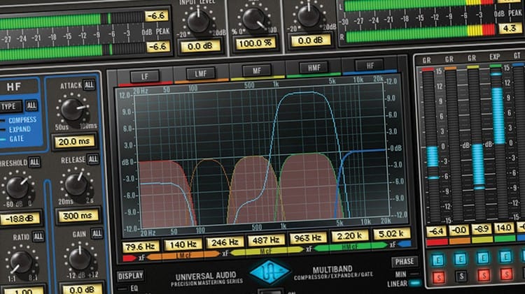 Musik-Programme für Mastering im Tonstudio - Multiband-Kompressor