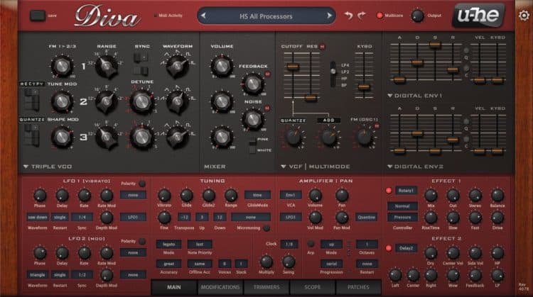 u-he Diva - Synthesizer Software