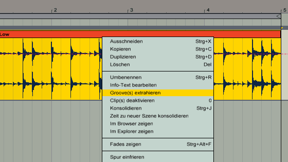 Ableton Live 9 Tutorial - Grooves extrahieren