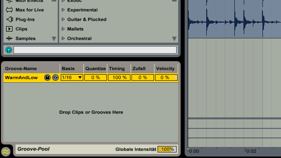 Ableton Live 9 Tutorial - Grooves extrahieren