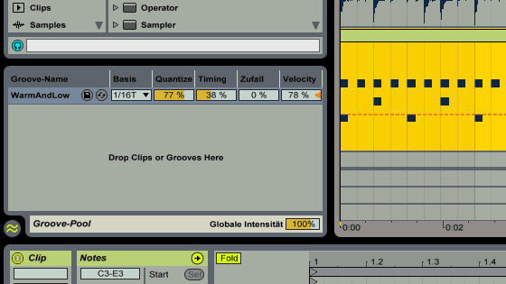 Ableton Live 9 Tutorial - Grooves extrahieren