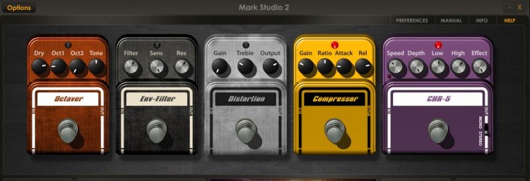 Effekte im Overloud Mark Studio 2 Review