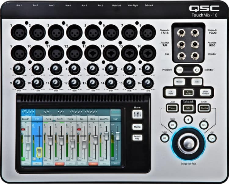 QSC TouchMix-16 - PA-Anlage Aufbau