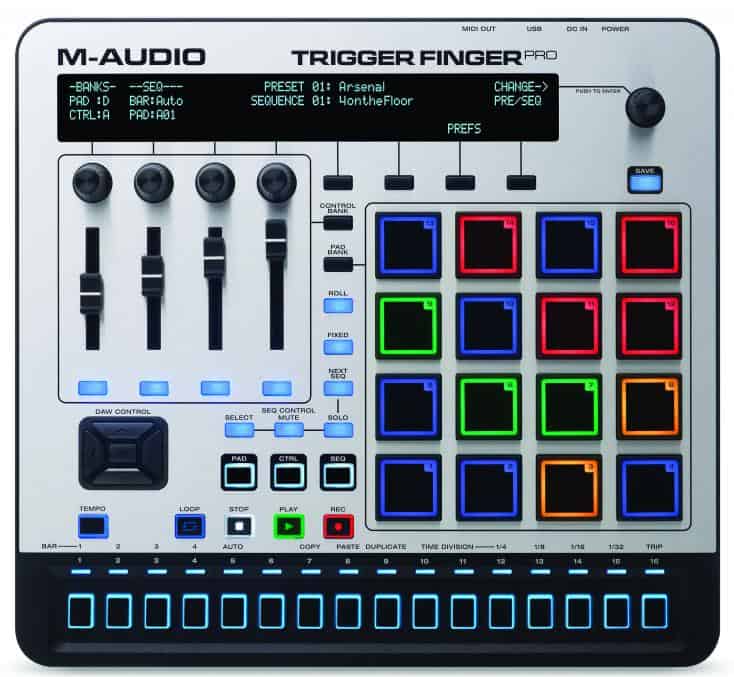 M-Audio Trigger Finger Pro Review - Bedienoberfläche